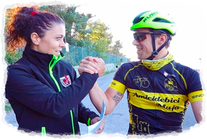 Axel Coren IRONMAN triathlon con Elena Padovese come IRONMAN Coach